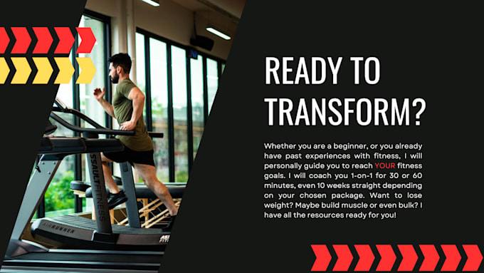 Gig Preview - Transform your body and coach you