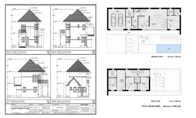 Gig Preview - Do architectural drawing house plan blueprint and mep designs in autocad