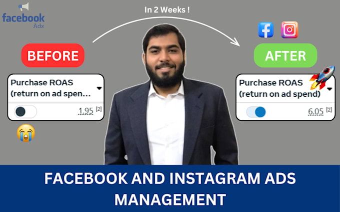 Gig Preview - Manage your facebook paid ads campaign as social media marketing manager