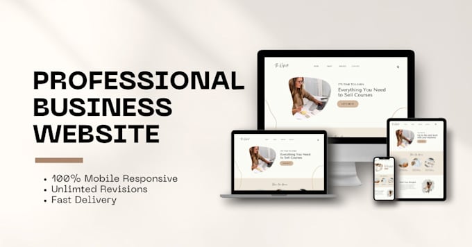 Gig Preview - Design and develop a professional business website