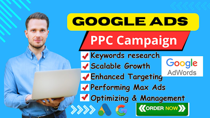 Gig Preview - Setup and manage google ads adwords PPC campaigns, PPC