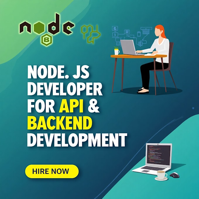 Gig Preview - Be your node js developer for API and backend development