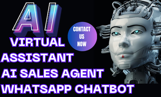 Gig Preview - Build ai virtual assistant bot, whatsapp chatbot ai sales agent, twilio sms bot