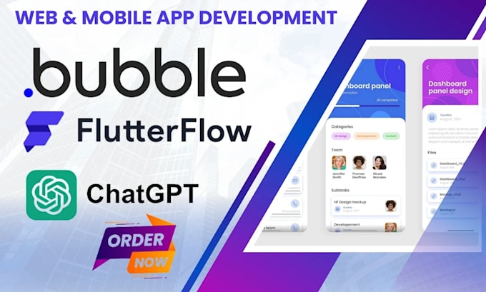 Gig Preview - Design and develop custom bubble solutions web apps mvps and marketplaces