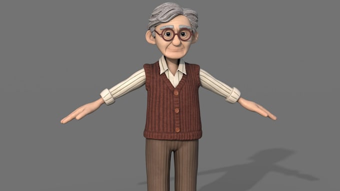 Gig Preview - Do 3d character modeling for 3d animation 3d game character 3d printing  rigging