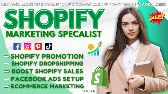 Bestseller - increase shopify store sales via shopify marketing, dropshipping promotion sales