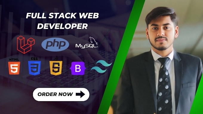 Gig Preview - Professional full stack develope expert in PHP, laravel, js and bootstrap