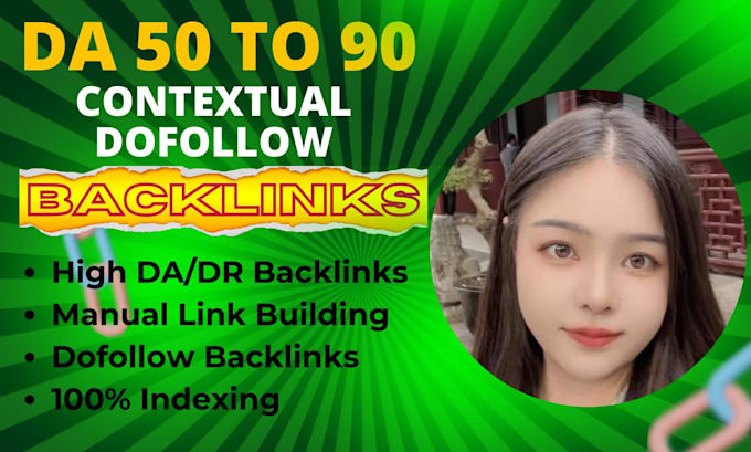 Gig Preview - Seo contextual backlinks dofollow high quality authority link building