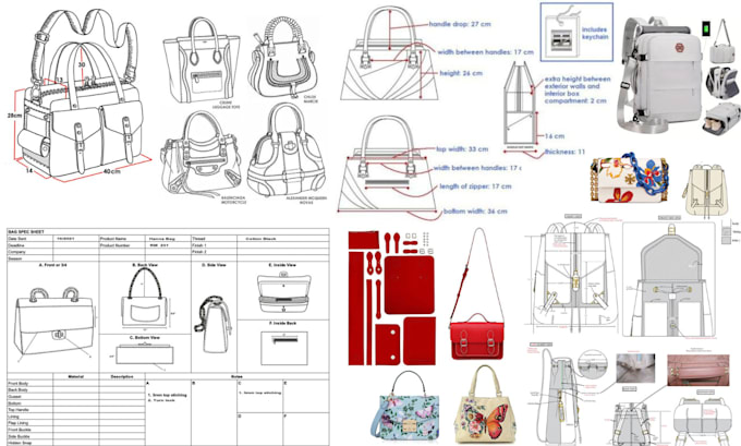 Gig Preview - Do creative leather handbags, backpacks, luggage bag, tech pack for manufactuer