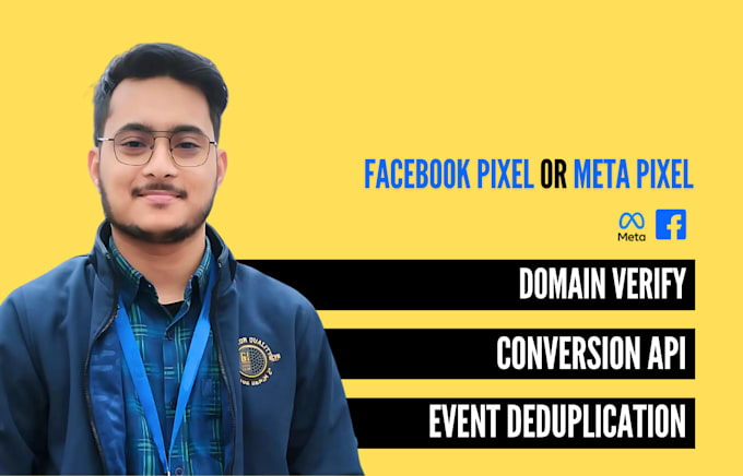 Gig Preview - Setup facebook pixel or meta pixel and conversion api