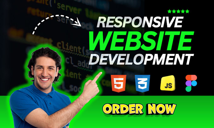 Gig Preview - Be HTML CSS static website maker or HTML landing page designer