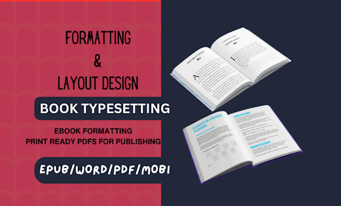 Gig Preview - Custom book formatting, typesetting and layout design