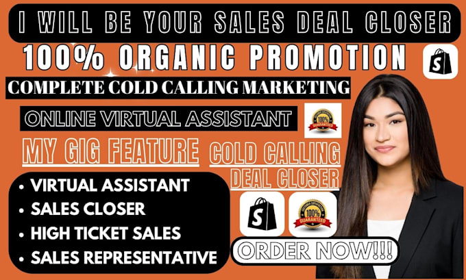 Gig Preview - Sales closer, sales representative, expert sales deal closer, online sales deal