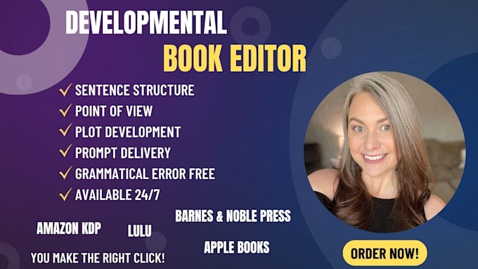 Gig Preview - Be your developmental book editor for nonfiction book