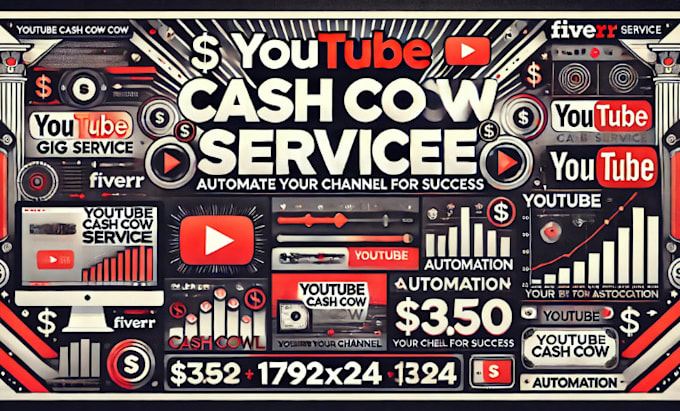 Gig Preview - Faceless cash cow videos automated youtube cash cow channel