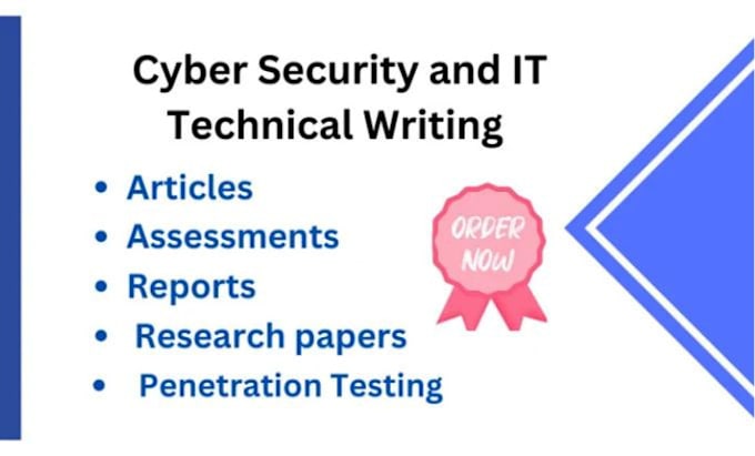 Gig Preview - Do cyber security tasks, research, projects, essay writing and case study