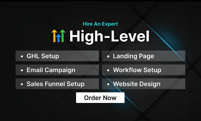 Gig Preview - Setup gohighlevel landing page gohighlevel email markerting website automation