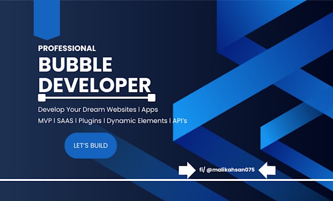 Gig Preview - Build your dream no code web app or website with bubble io expert