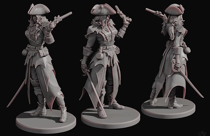 Gig Preview - 3d character model 3d action figure sculpting miniature warhammer 3d printing