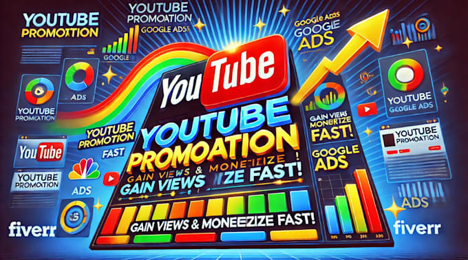 Gig Preview - Do fast youtube channel promotion via google ads to gain views and monetize