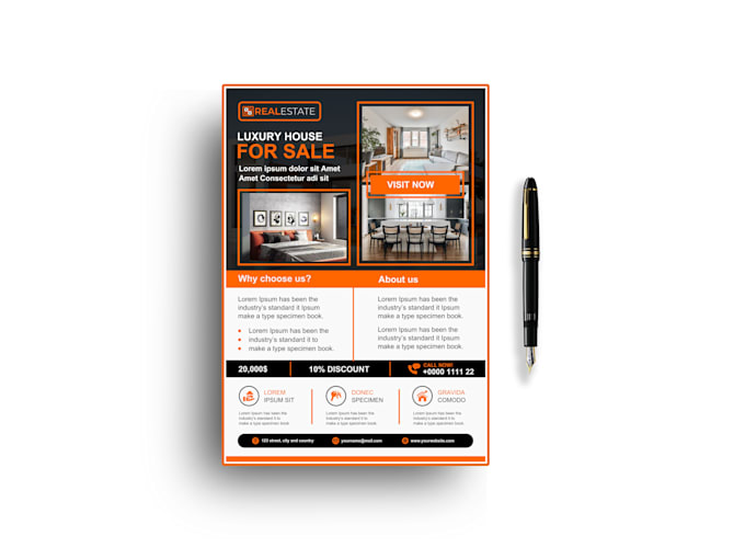 Gig Preview - Design real estate flyer, brochure and leaflet