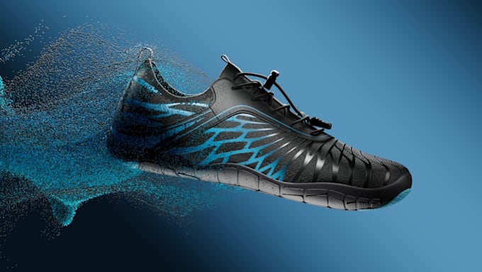 Bestseller - design shoe, sneakers, footwear 3d model and photorealistic rendering