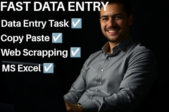 Gig Preview - Fast data entry according to the requirements