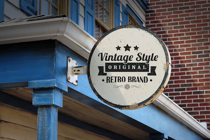 Gig Preview - Design a outstanding retro vintage logo