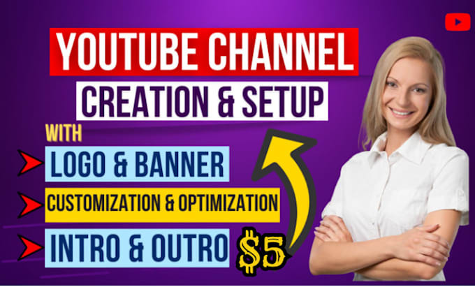 Gig Preview - Create and setup a profitable youtube channel