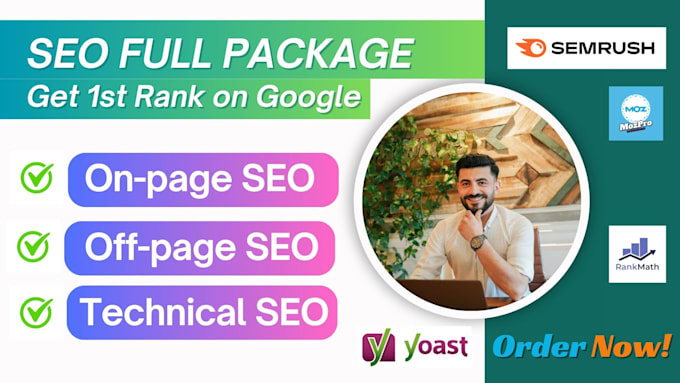 Gig Preview - Do full monthly SEO service including onpage offpage technical content writing