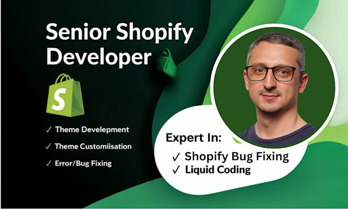 Gig Preview - Fix shopify bugs, do custom shopify coding, and store customization expertly