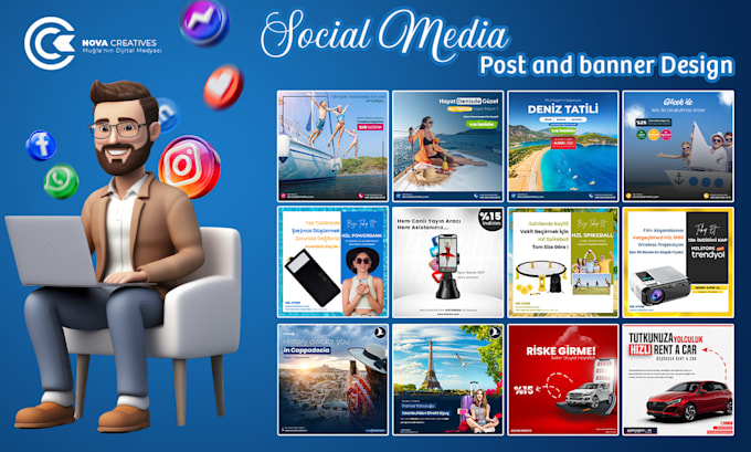 Bestseller - design social media post ads post banner and post graphic