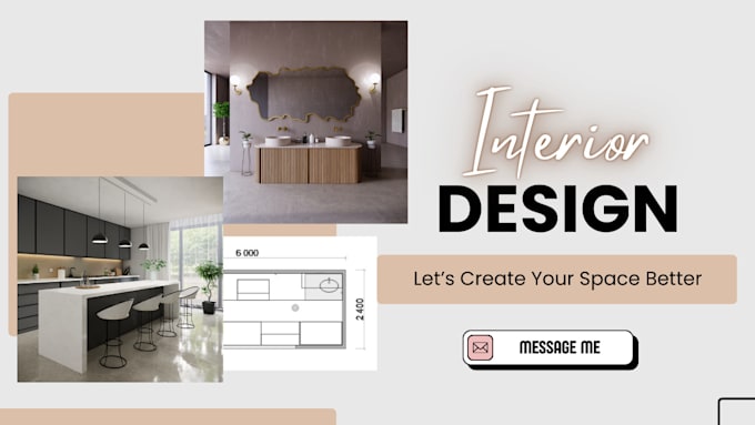 Gig Preview - Interior design for an apartment or house