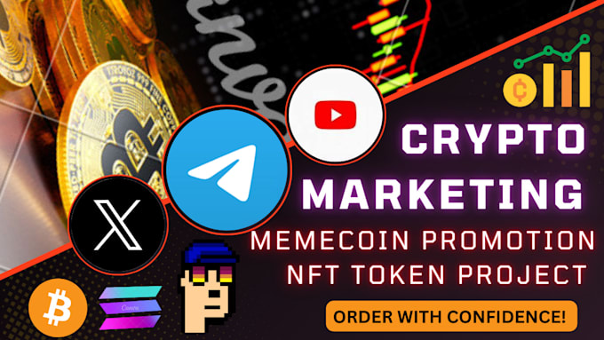 Gig Preview - Promote your solana memecoin crypto nft youtube telegram twitter x marketing