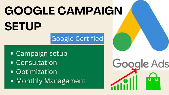 Gig Preview - Setup and manage your google ads adwords PPC campaign