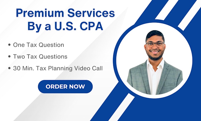 Gig Preview - Answer your US tax questions as a CPA