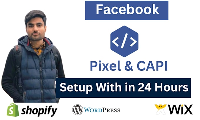 Gig Preview - Set up facebook pixel or meta pixel conversion API  ga4, GTM, fix pixel tracking