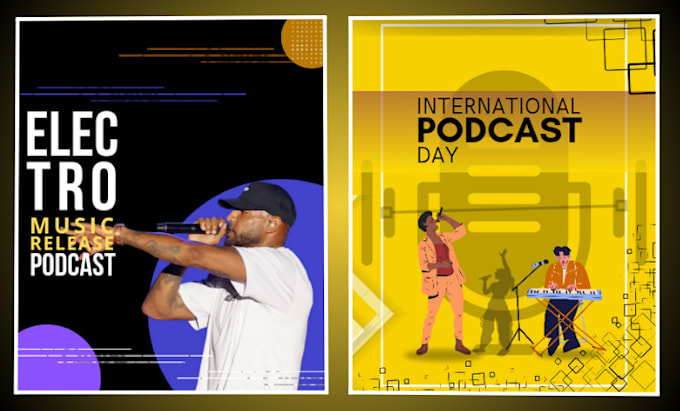 Gig Preview - Design unique podcast cover art, artwork and podcast logo