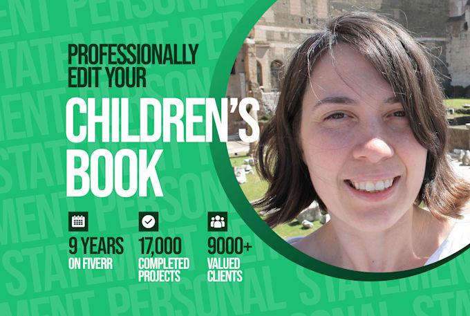 Gig Preview - Professionally proofread and edit your book for children