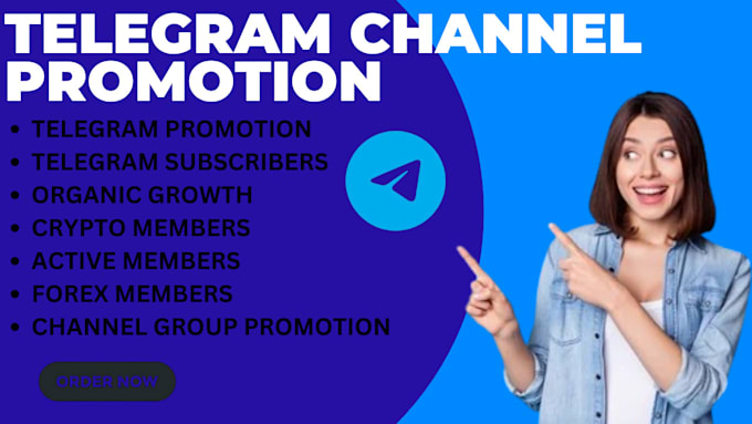 Gig Preview - Do organic telegram channel promotion, telegram subs, channel growth