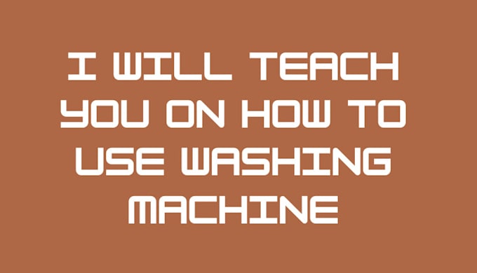 Bestseller - teach you how to operate automatic, manual washing machine