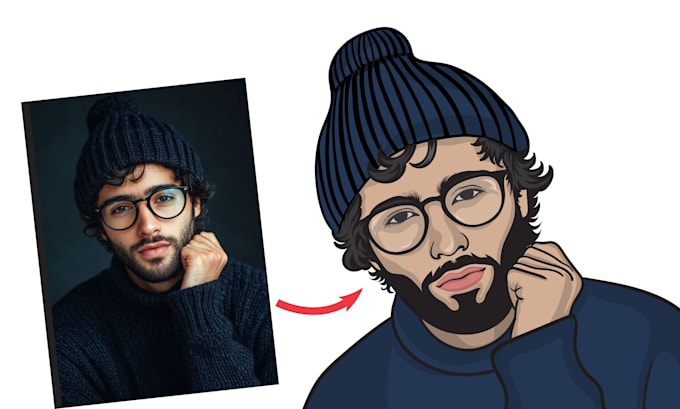 Gig Preview - Draw realistic vector portrait for you