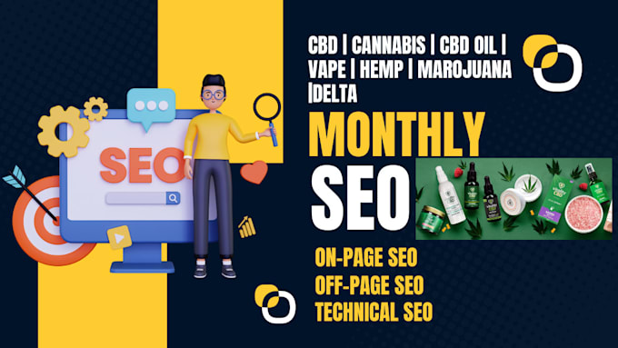 Gig Preview - Contextual backlinks for vape, cannabis and cbd hemp white hat high da seo