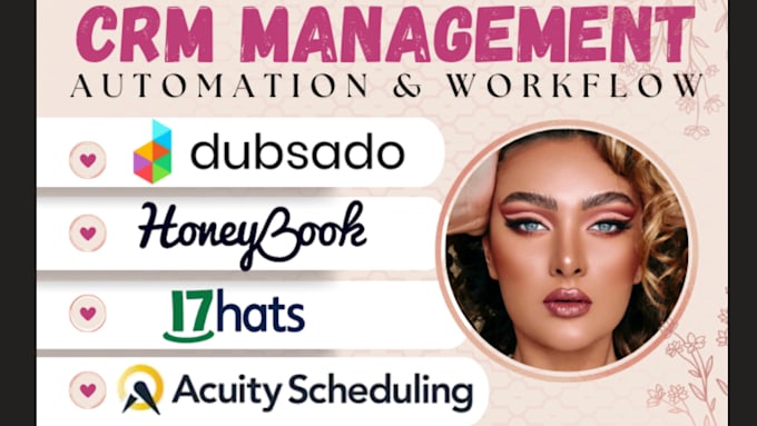 Gig Preview - Setup dubsado and honeybook crm account acuity 17hats crm automation workflow