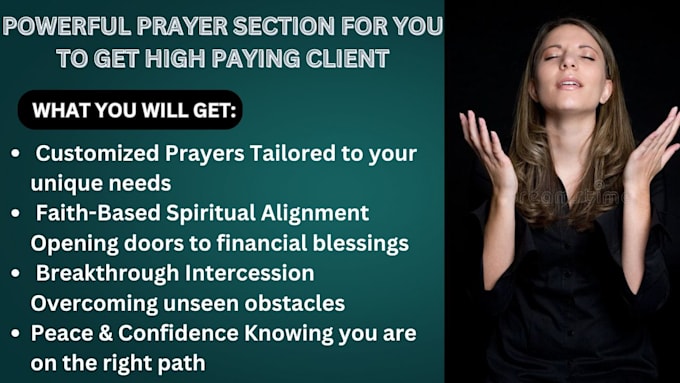 Gig Preview - Conduct powerful personalized prayer for your needs and get high paying client