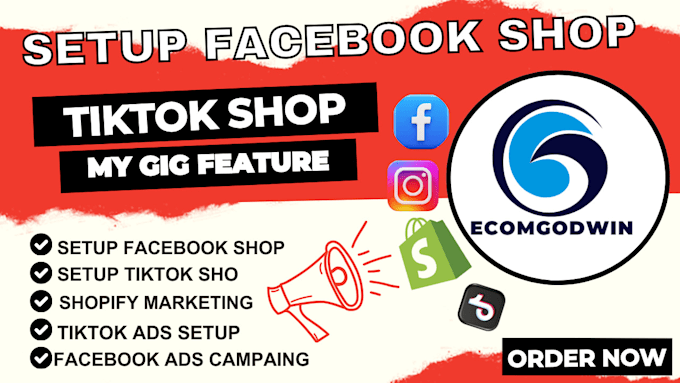 Gig Preview - Setup facebook shop, tiktok shop, instagram shop or tiktok ads campaing