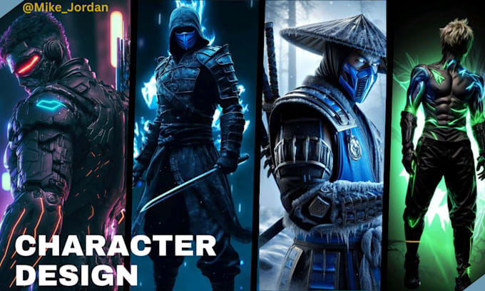 Bestseller - 2d character design and concept art for your game