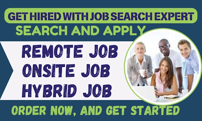 Gig Preview - Find remote work from home job search apply reverse recruit to hunt onsite jobs