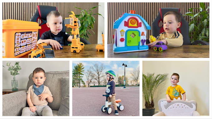 Gig Preview - Shoot amazon product photography with child, kid model, baby mode, and mom