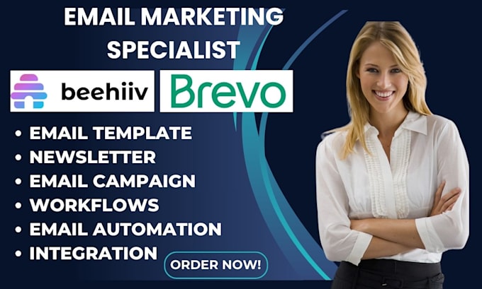 Gig Preview - Design weekly newsletter email template on brevo beehiiv email marketing